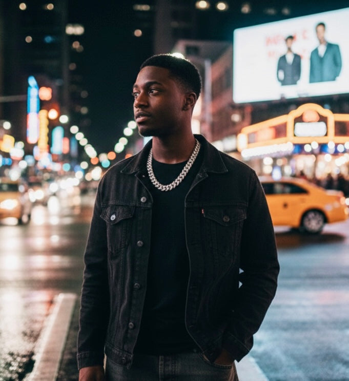 VLTED 20mm Iced-Out Cuban Link Chain – Bold Streetwear Jewelry